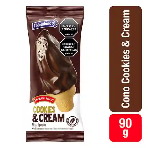 Robin Hood Cono de Helado Sabor Cookies & Cream
