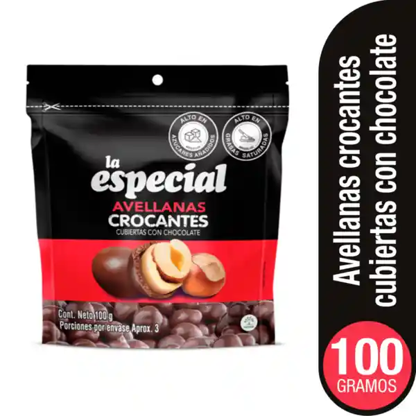 La Especial Avellanas Crocantes Cubiertas con Chocolate