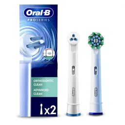 Oral-B Orthodontic Clean Cabezal Redondo de Repuesto para Cepillo Eléctrico 2 Unidades