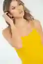 Top Penelope Color Amarillo Mostaza Talla S Ragged