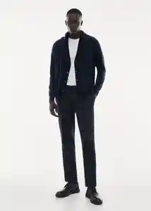 Buzo Cardigan Willyc Navy Talla S Hombre Mango