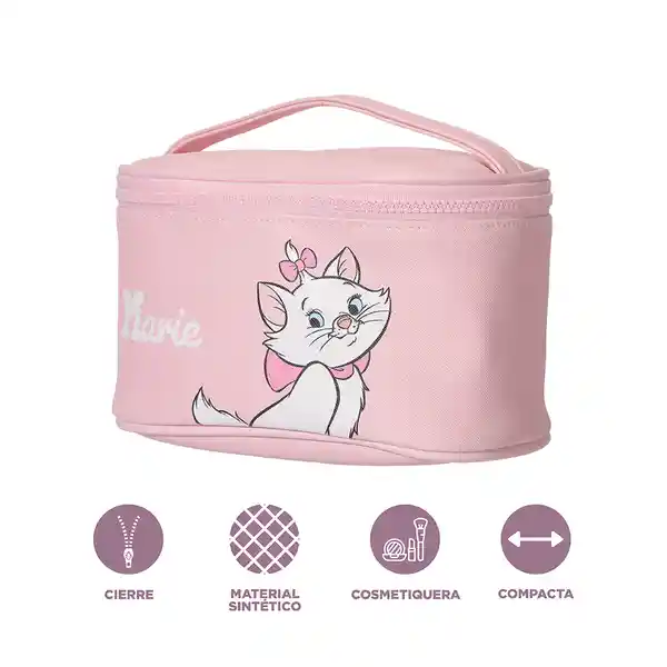 Cosmetiquera Tipo Neceser Disney Cat Colección Marie Rosa Miniso