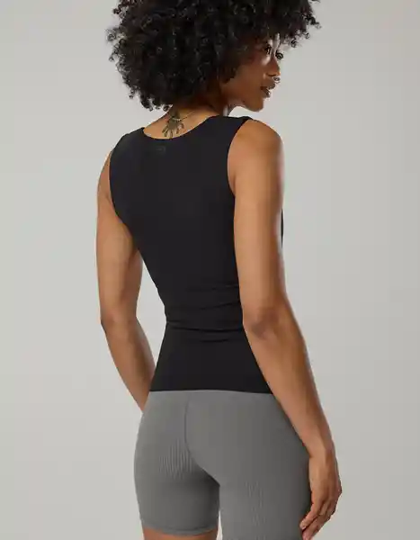Camiseta Negro Talla: MEDIUM Aerie 1972073 American Eagle
