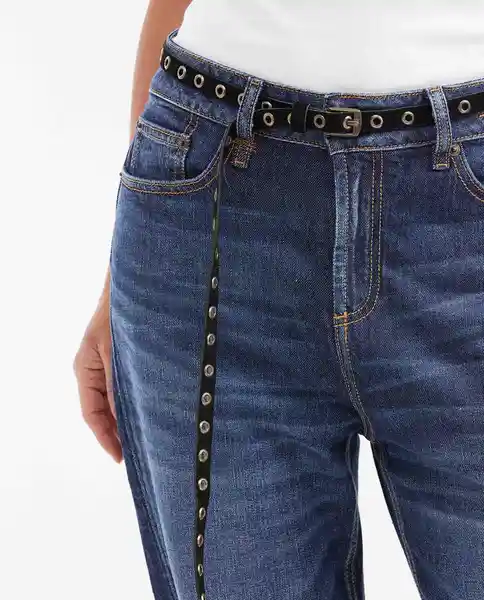 Jean Boyfit Femenino Azul Clásico Oscuro Talla 10 Chevignon