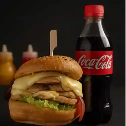 Combo Hamburguesa Chicken Breast +Cocacola Orig 400ml
