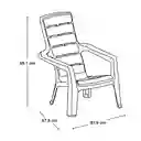 Silla Playera Color Taupe Rimax 12673S