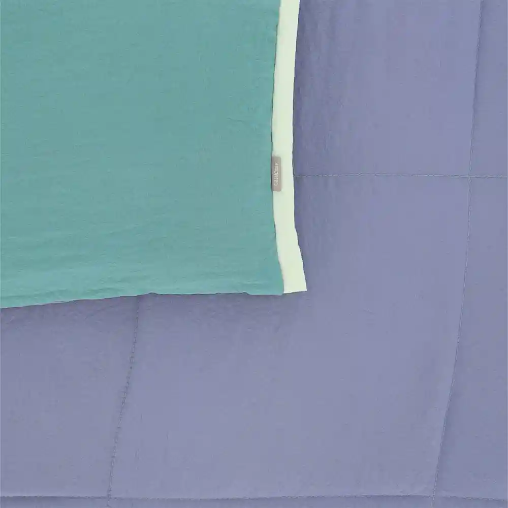 Casaideas Cobertor Microfibra Doble Azul Diseño 0006