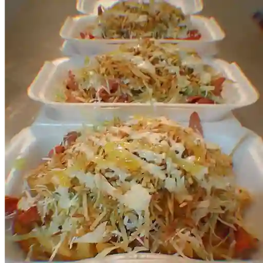 3 Salchipapas sencilla