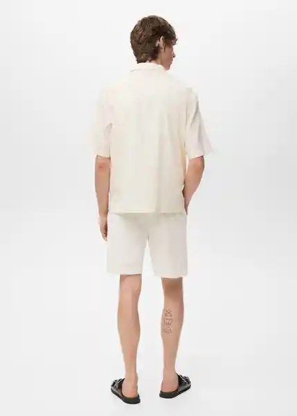 Short Armis Offwhite Talla L Hombre Mango