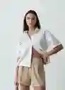 Camisa Mujer Crudo Puro Claro Talla M 512G078 Naf Naf