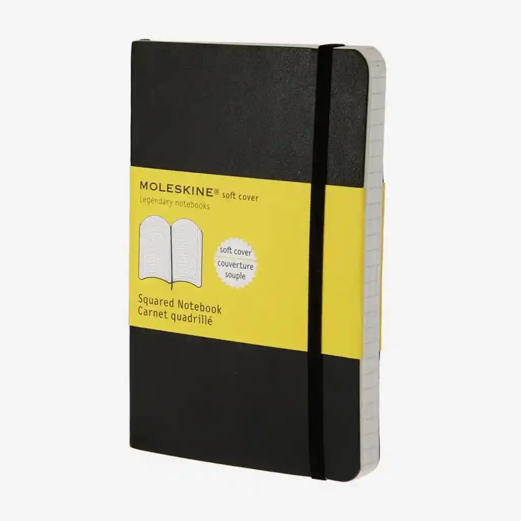 Inkanta Cuaderno Pequeño Cuadros Negro Sc