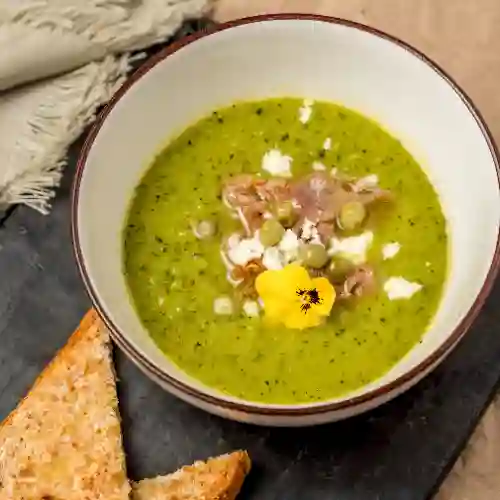 Crema de Calabacines y Arvejas