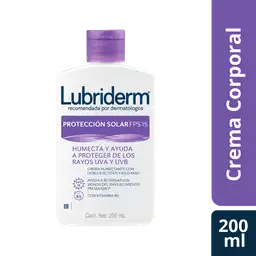 Lubriderm Crema Corporal con Protección Solar FPS15