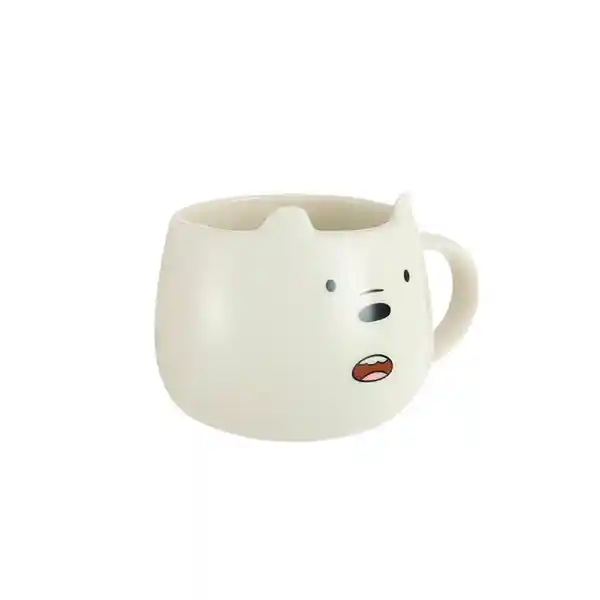 Miniso Mug de Cerámica Polar Mediano Blanco 390 mL