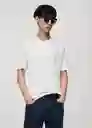Camiseta Bellow Blanco Talla S Hombre Mango