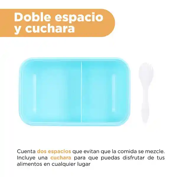 Contenedor Para Alimentos Serie Dreamy Morado y Azul Miniso
