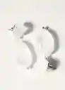 Pendientes Alba Plata Talla 99 Mujer Mango