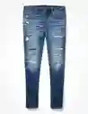 Jean Skinny Azul Talla 29 X 32 Hombre American Eagle