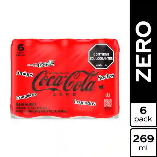 Gaseosa Coca-Cola Zero 269Ml X 6 Unds