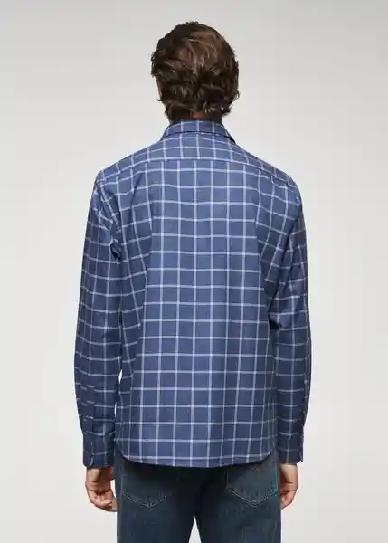 Camisa Grignon Celeste Talla XL Hombre Mango