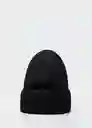 Gorro Bea Negro Talla 99 Mujer Mango