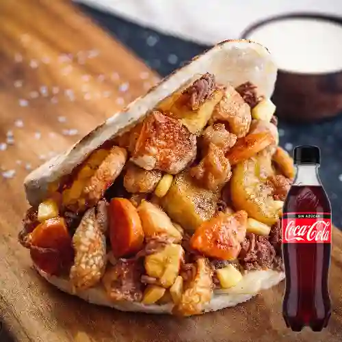Combo Arepa Paisa + Coca-Cola Sin Azúcar 500 ml