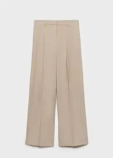 Pantalón Carla Piedra Talla 38 Mujer Mango