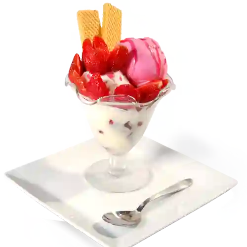 Fresas con Crema Gigante