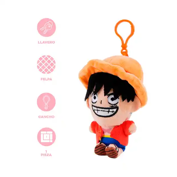 Llavero de Peluche Luffy Serie One Piece Miniso