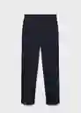 Pantalón Boreal Marino Talla 44 Mujer Mango