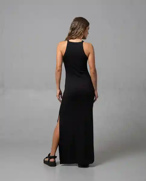 Vestido Largo Mujer Negro Noche Ultraoscuro Talla L 69345 Rifle