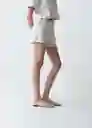Short Felisa Mujer Crudo Abedul Claro Talla 8 453G332 Naf Naf