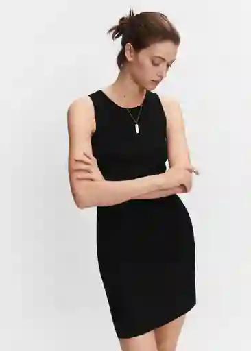 Vestido Hernan Negro Talla M Mujer Mango