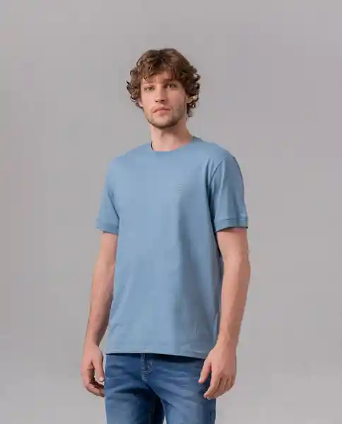 Camiseta Hombre Azul Talla L 100G005 Rifle