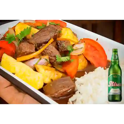 Combo Lomo Saltado + Pilsen Callao 305 ml