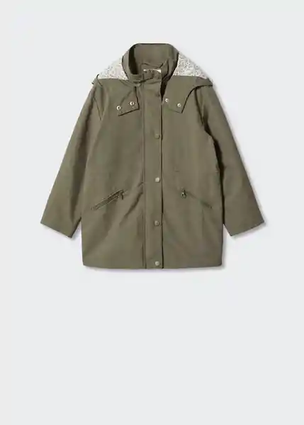 Chaqueta Parka Gaba Khaki Talla 09 Niñas Mango