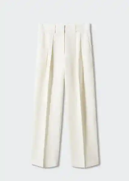 Pantalón Biel Blanco Talla 36 Mujer Mango