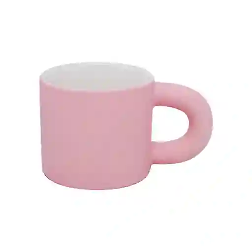 Taza de en Cerámica Con Asa Serie Miniso Rosa Miniso