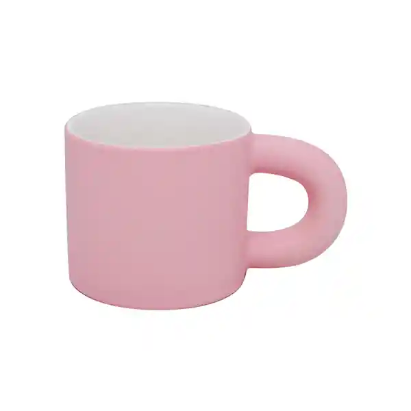 Taza de en Cerámica Con Asa Serie Miniso Rosa Miniso