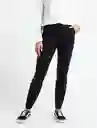 Pantalón Grembiule Mujer Negro Puro Ultraoscuro Talla 6 Naf Naf