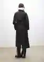 Abrigo Trench North Negro Talla XS Mujer Mango
