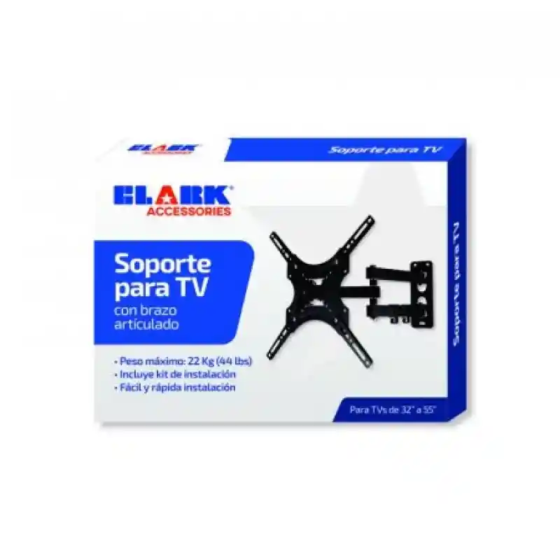 Clark Soporte Para Televisor. Marca: . Tamaño: De 13 A 55 Pulgadas. Brazo Articulado. Sku 7709234009195