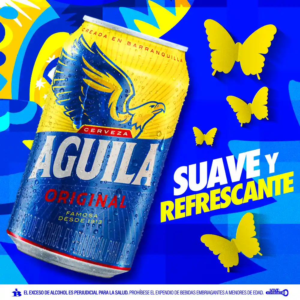 Cerveza Aguila Original - Lata 330ml x 12