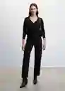 Saco Jersey Lucav Negro Talla XL Mujer Mango