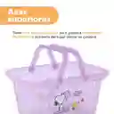 Organizador de Plástico Mini Cesta Snoopy Color Morado Miniso