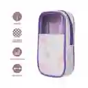 Cosmetiquera Serie Ajolote Tierno Ventana Morado Miniso