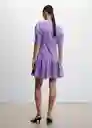 Vestido Nati-H Morado Talla S Mujer Mango