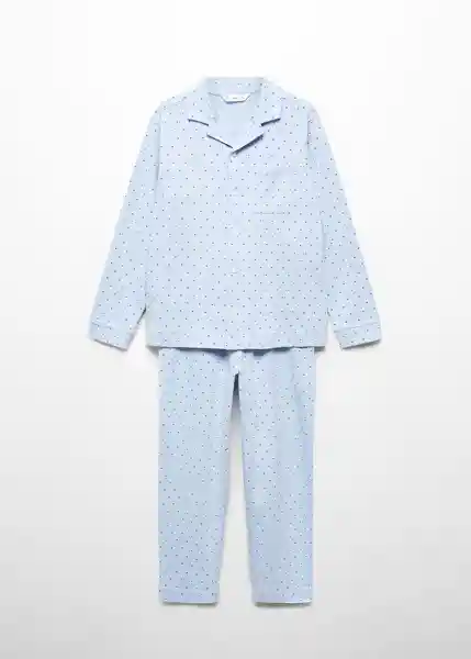 Pijama Pack Pcorbat Niños Celeste Talla 6 Mango