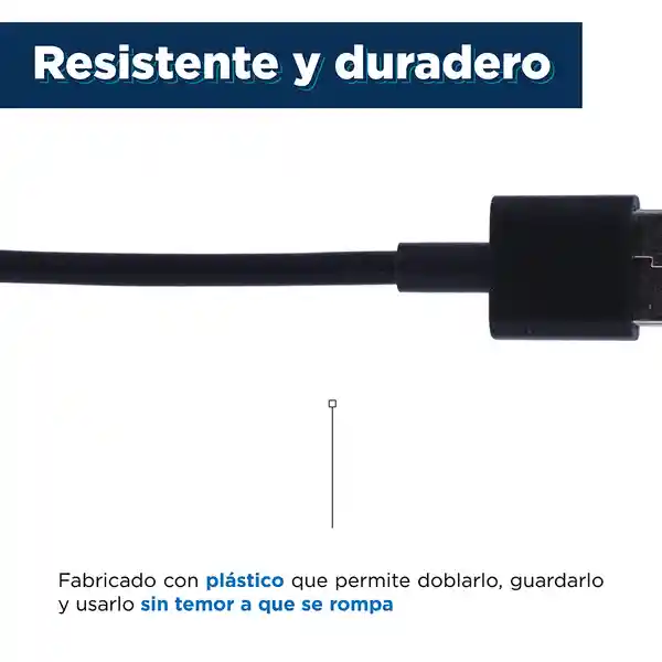 Cable de Microdatos Android Negro Miniso