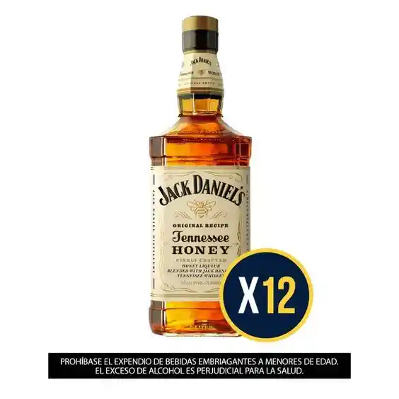  Whisky Jack Daniel's Honey 750 Ml Pack X12 